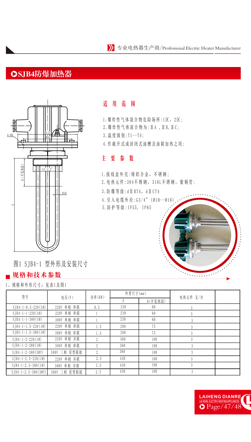SJB4-1防爆加热器(图4)